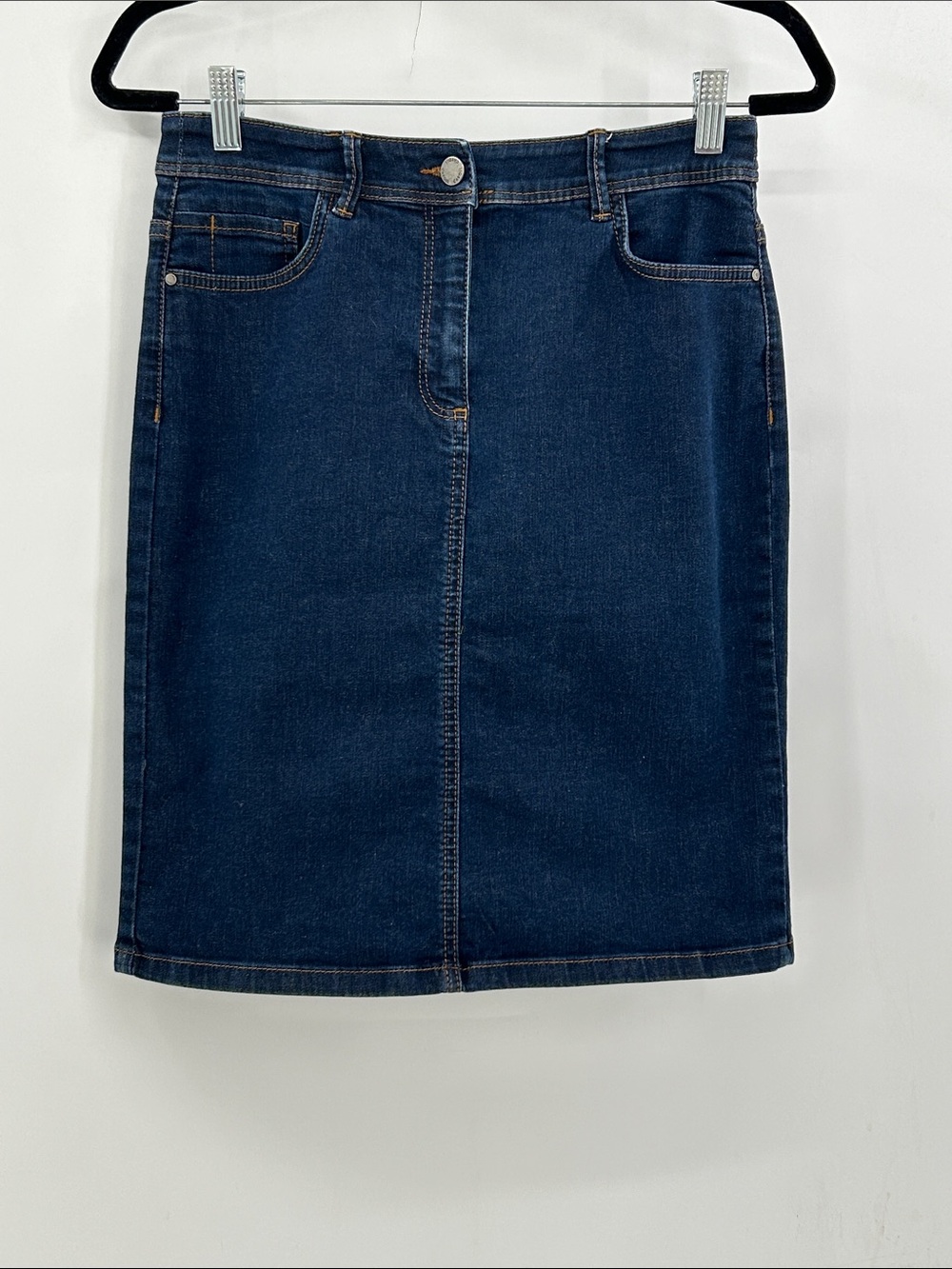 Caroll Paris Denim Dark Wash Skirt Size 38